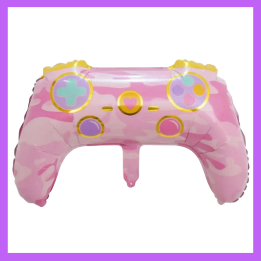 25x13 Inch Pink Video Game Controller Foil Balloon SC171