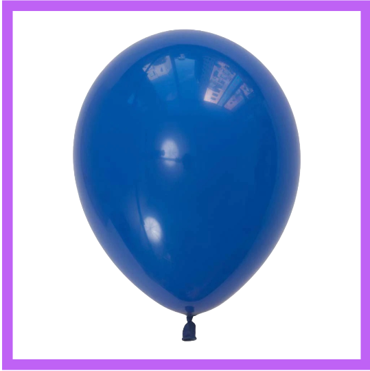 12" Blue Latex Balloon L03