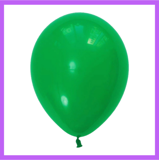 12" Green Latex Balloon L04