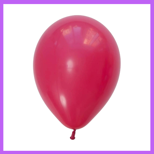 12" Dark Pink Latex Balloon L06