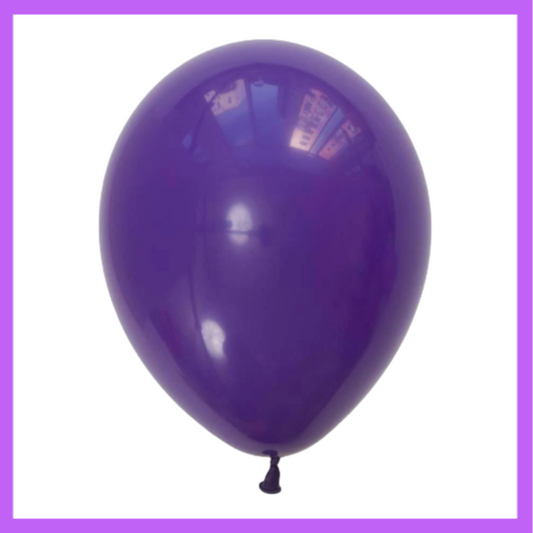 12" Purple Latex Balloon L09