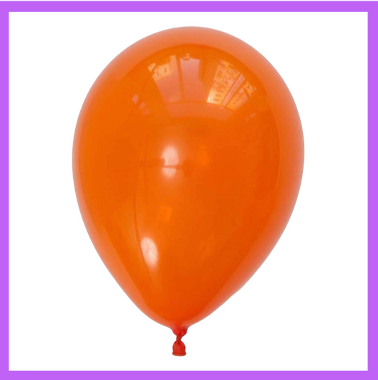 12" Orange Latex Balloon L11