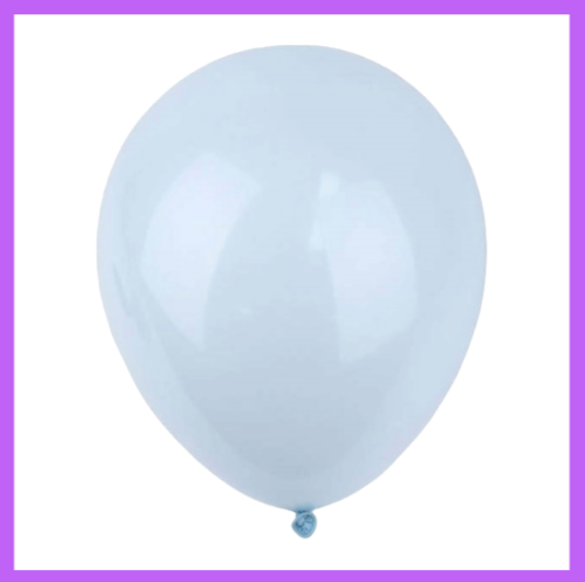 12" Pastel Blue Latex Balloon L12