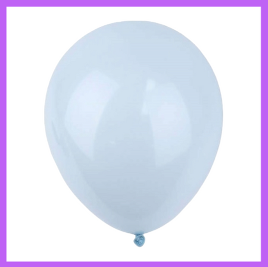 12" Pastel Blue Latex Balloon L12