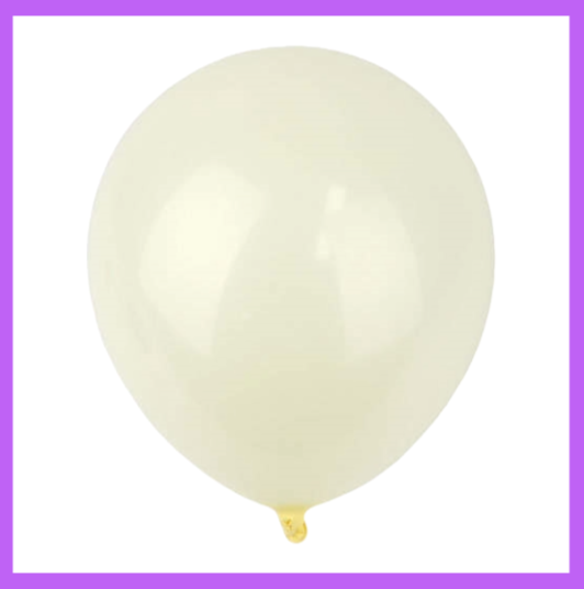 12" Pastel Yellow Latex Balloon L16