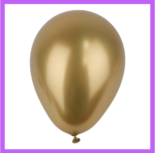 12" Metallic Gold Latex Balloon L21