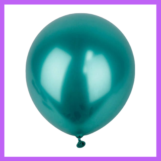 12" Metallic Green Latex Balloon L24