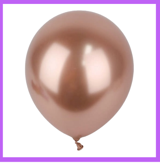 12" Metallic Champaine Gold Latex Balloon L27