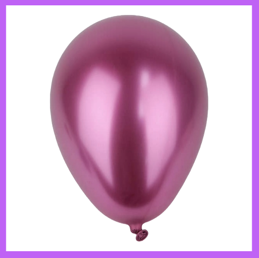 12" Metallic Magenta Latex Balloon L30