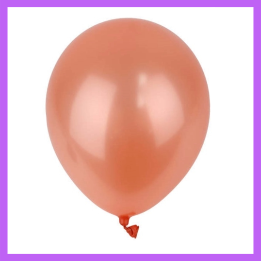 12" Rose Gold Pearl Latex Balloon L35