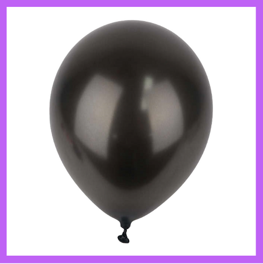 12" Light Black Pearl Latex Balloon L41