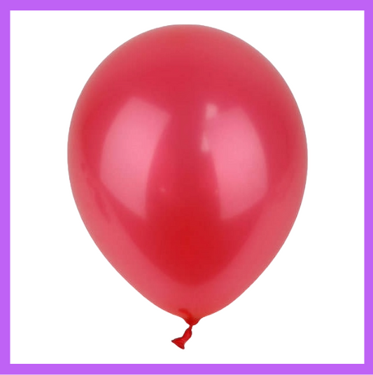 12" Red Pearl Latex Balloon L42