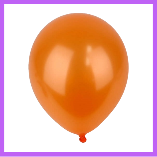 12" Orange Pearl Latex Balloon L43