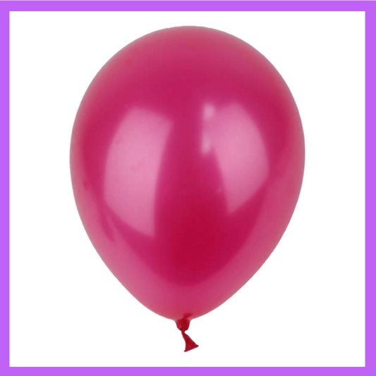 12" Rose Red Pearl Latex Balloon L44