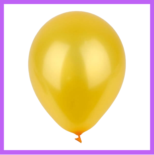 12" Lemon Yellow Pearl Latex Balloon L45