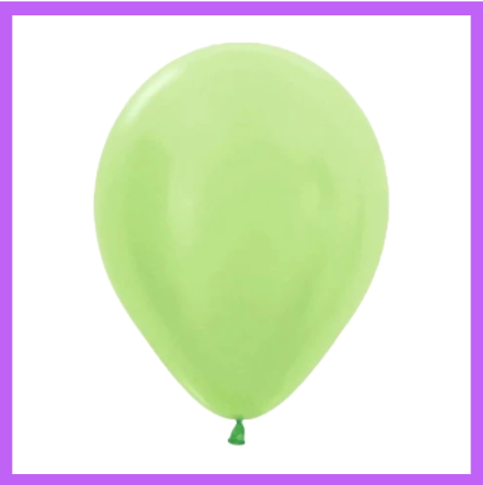 12" Light Green Pearl Latex Balloon L47