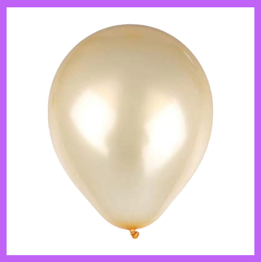 12" Light Orange Pearl Latex Balloon L49