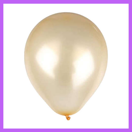 12" Light Orange Pearl Latex Balloon L49