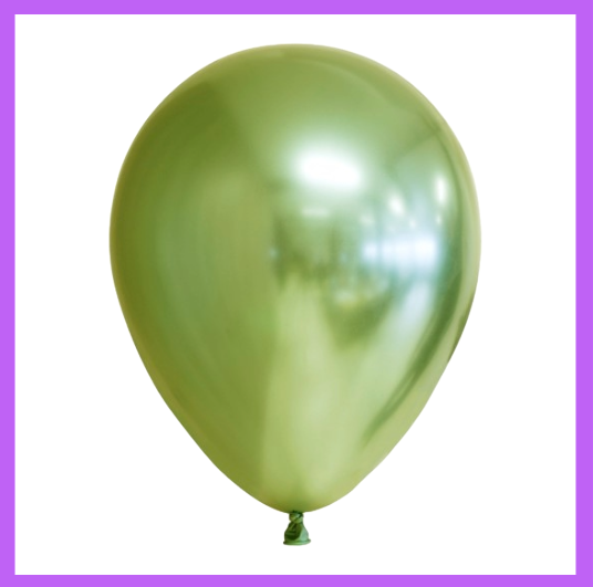 12" Metallic Green Latex Balloon L52