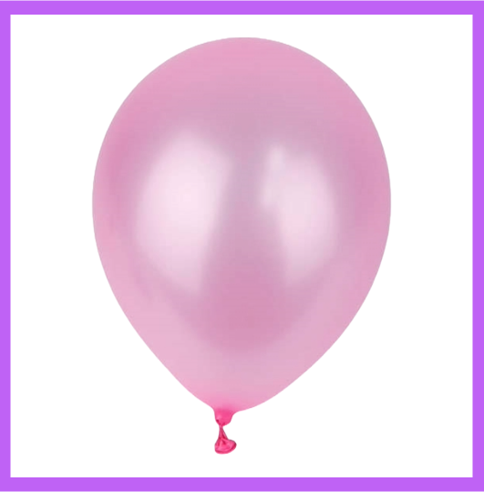 12" Pink Pearl Latex Balloon L54