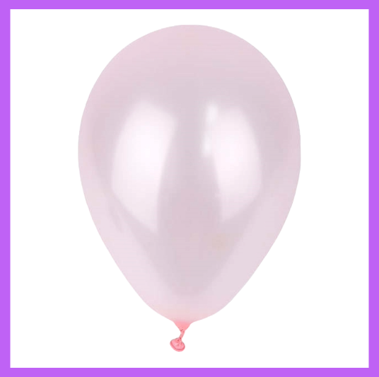 12" Light Pink Pearl Latex Balloon L55