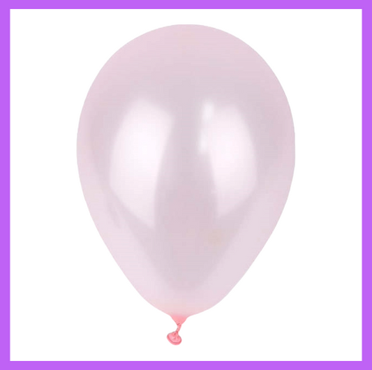 12" Light Pink Pearl Latex Balloon L55