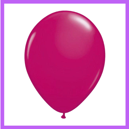 12" Berry Red Latex Balloon L58