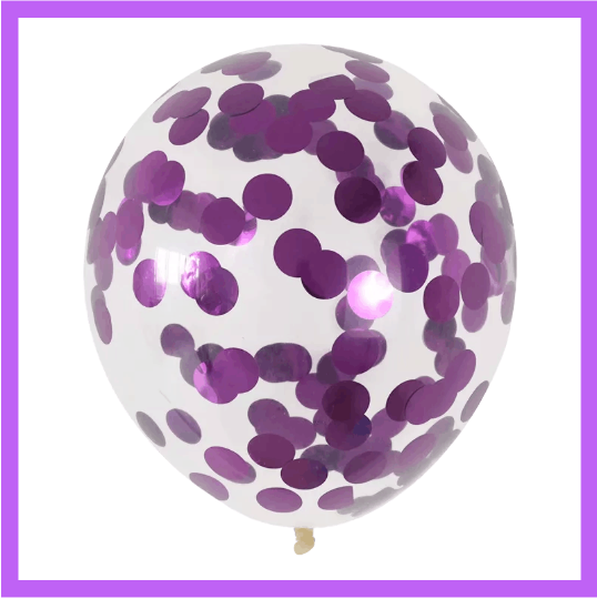 12" Wine Red Confetti Latex Balloon C03