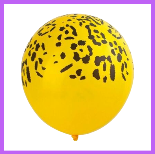 12" Lepard Safari Print Latex Balloon PL44