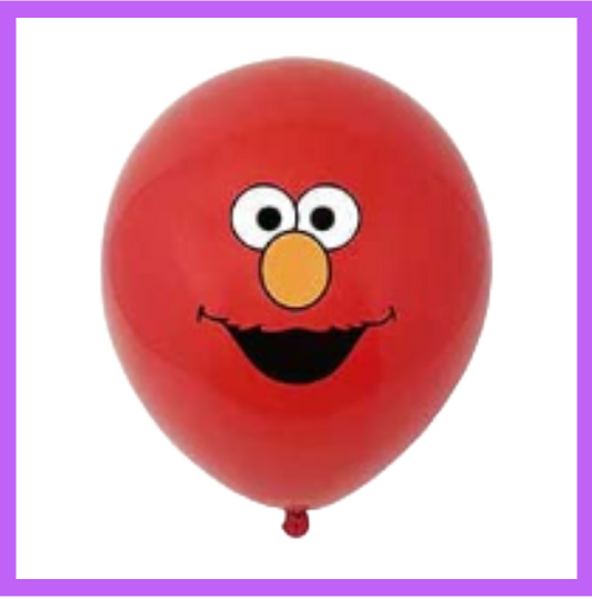 12" Elmo Sesame Street Red Latex Balloon PL57