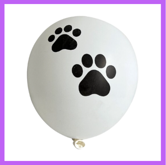 12" Paw Print Latex Balloon PL70