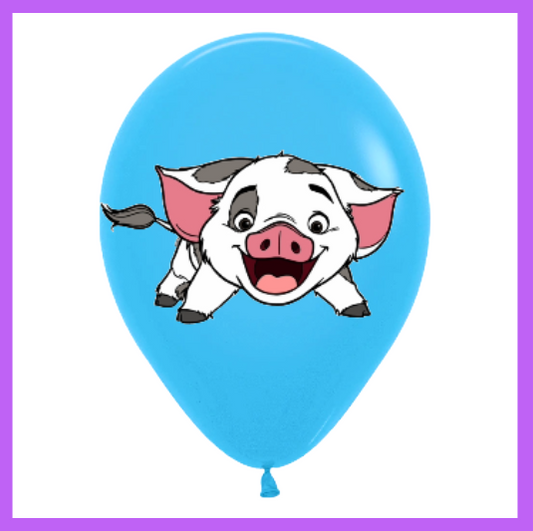 12" Cute Cartoon Pig Latex Balloon PL81