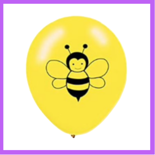 12" Bee Cute Insect Latex Balloon PL82