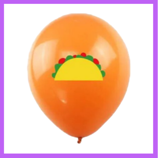 12" Taco Latex Balloon PL83