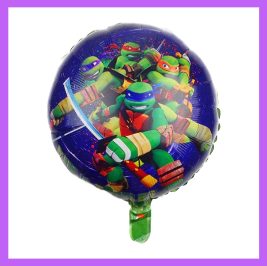 18" Cartoon Turtle Hero foil balloon SC48