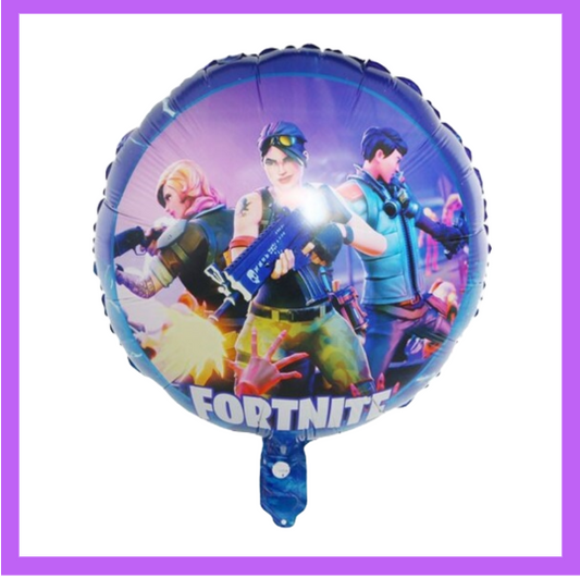 18" Round Fortnite Gamer Game foil balloon SC55