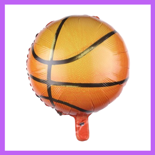 18" Round Basketball Foil Balloons SC69