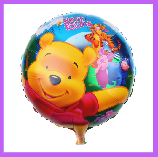 18" Round Honey Loving Bear Foil Balloons SC79