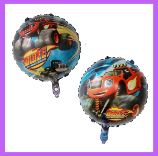 18" Inch Double Sided Monster Truck Round Foil Balloon SC123