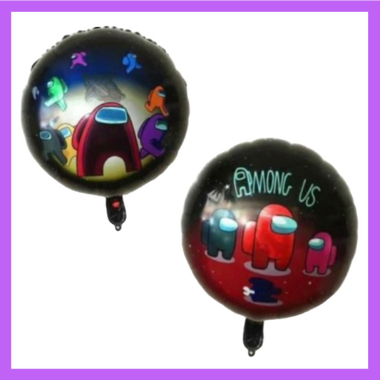 18" Inch Double Sided Among Us Round Foil Balloon SC121