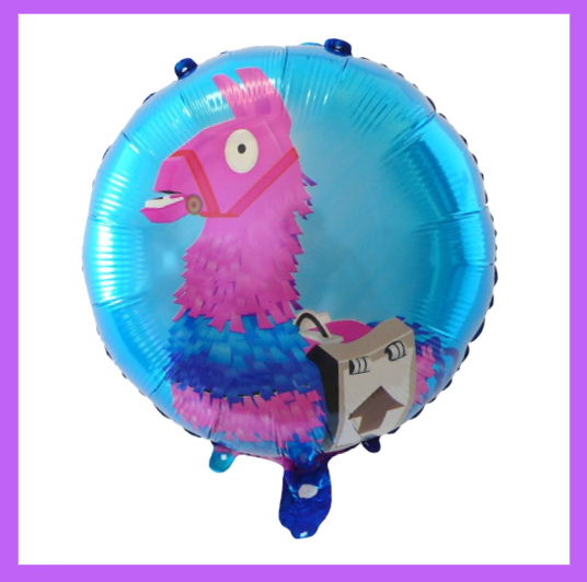 18" Inch Lama Farm Animal Round Foil Balloon SC122