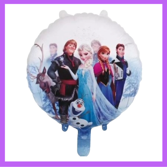 18" Round Ice Queen Foil Balloons SC76