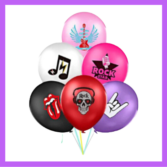 15-piece Rock and Roll Music Balloon Bouquet BQ91