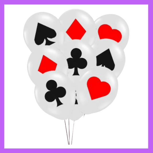 12-piece Playing Cards Suits Balloon Bouquet BQ88