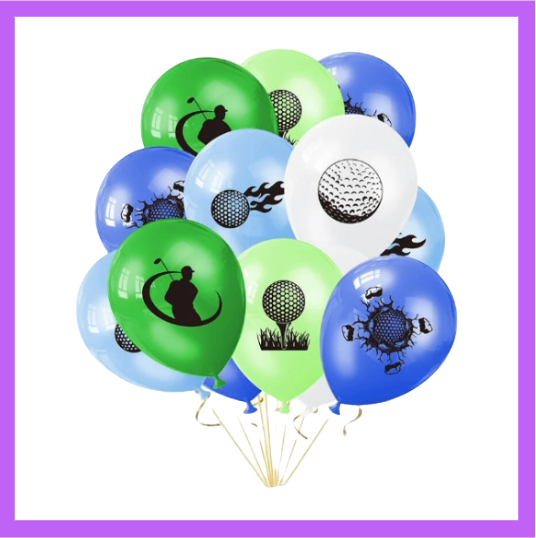 15 Pcs Golf Lovers Themed Balloons Bouquet BQ114