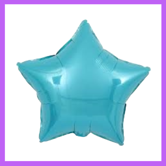 18" Tiffany Blue Foil Star Balloon FS12