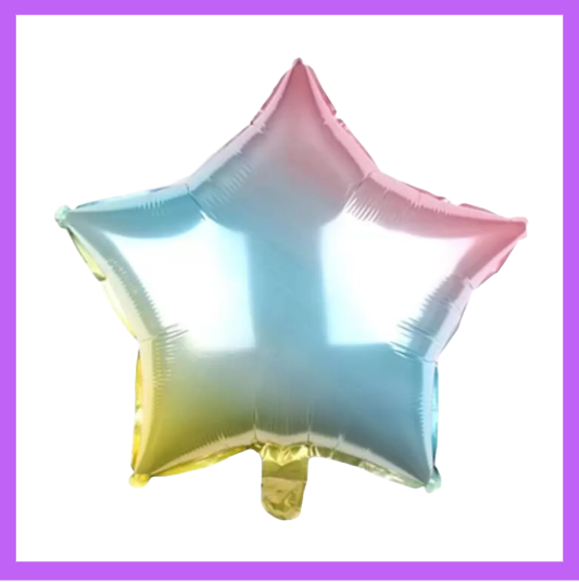 18" Gradient (Multicolored) Foil Star Balloon FS11