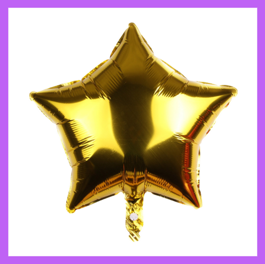 18" Gold Foil Star Balloon FS06