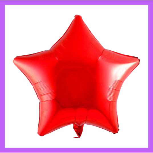 18" Red Foil Star Balloon FS04