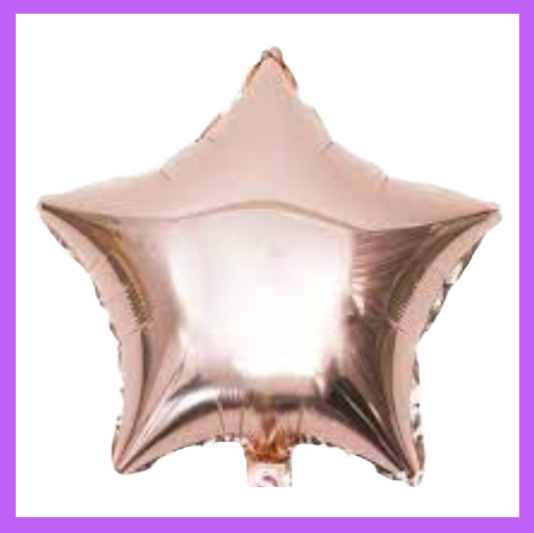 18" Rose Gold Foil Star Balloon FS02